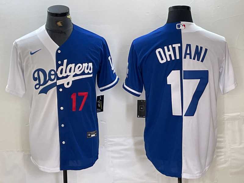 Men's Los Angeles Dodgers #17 Shohei Ohtani Number White Blue Two Tone Stitched Baseball Jersey,We sell and wholesale Men's Los Angeles Dodgers #17 Shohei Ohtani Number White Blue Two Tone Stitched Baseball Jersey on line form chian!